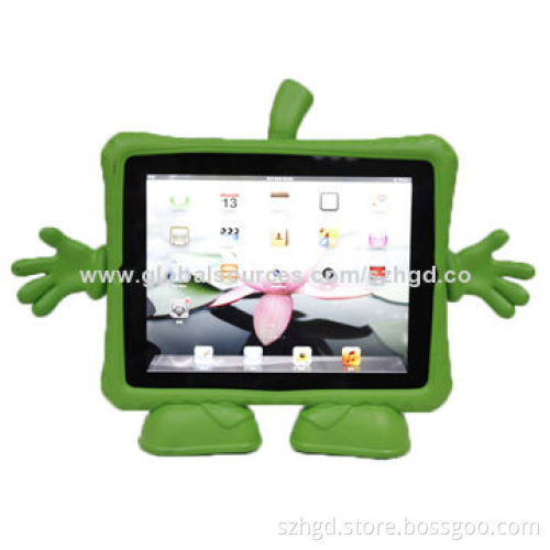 Leather Cover for iPad 3 with Super Cute Appleguy Design, Customized Logos and Colors Welcomed